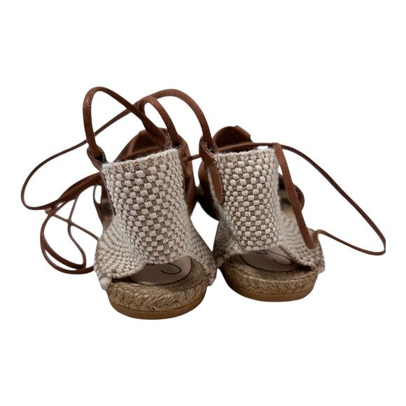 Gaimo, Cammel Leather Espadrille Sandals NEW , Sz 40 - Picture 8 of 12